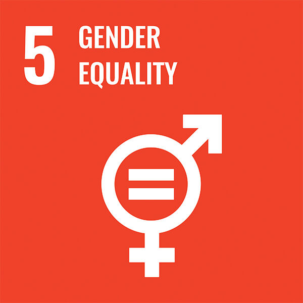 #5 gender equality with icon in orange